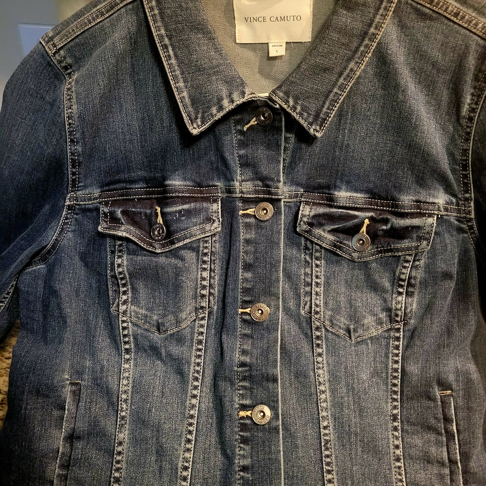 Vince Camuto Dark Blue Denim Jacket